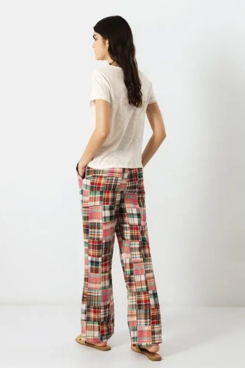 LANIDOR CHECKERS PATCHWORK PANT