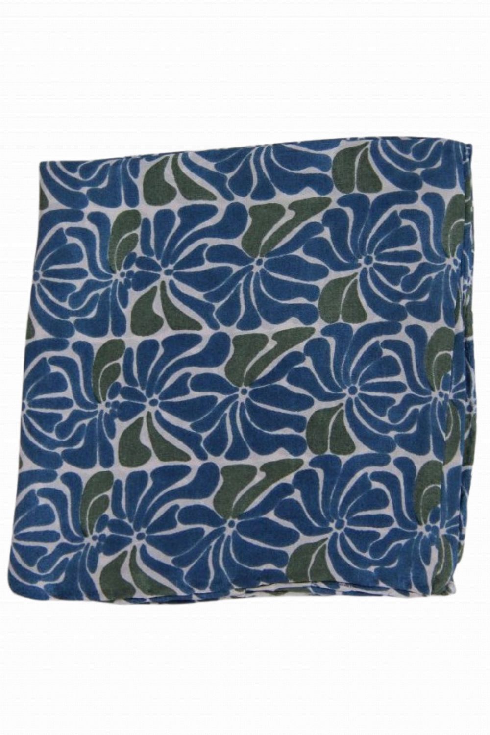 LES BELLES VAGABONDES PLUMERIA MINI SCARF MARINE