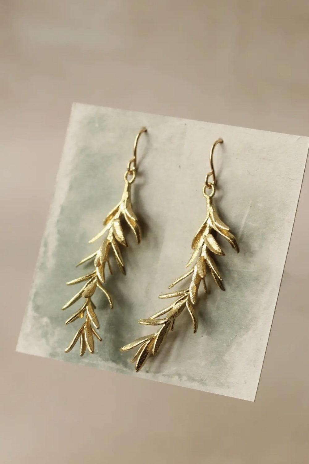 SILK PURSE ROSEMARY GOLD EARRINGS