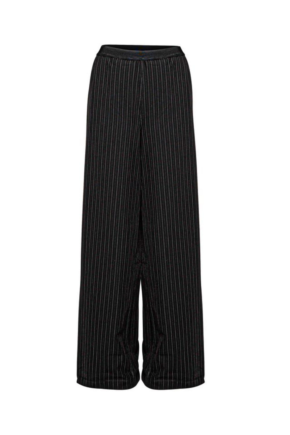 LOUNGE THE LABEL ROATAN PANT BLACK PINSTRIPE