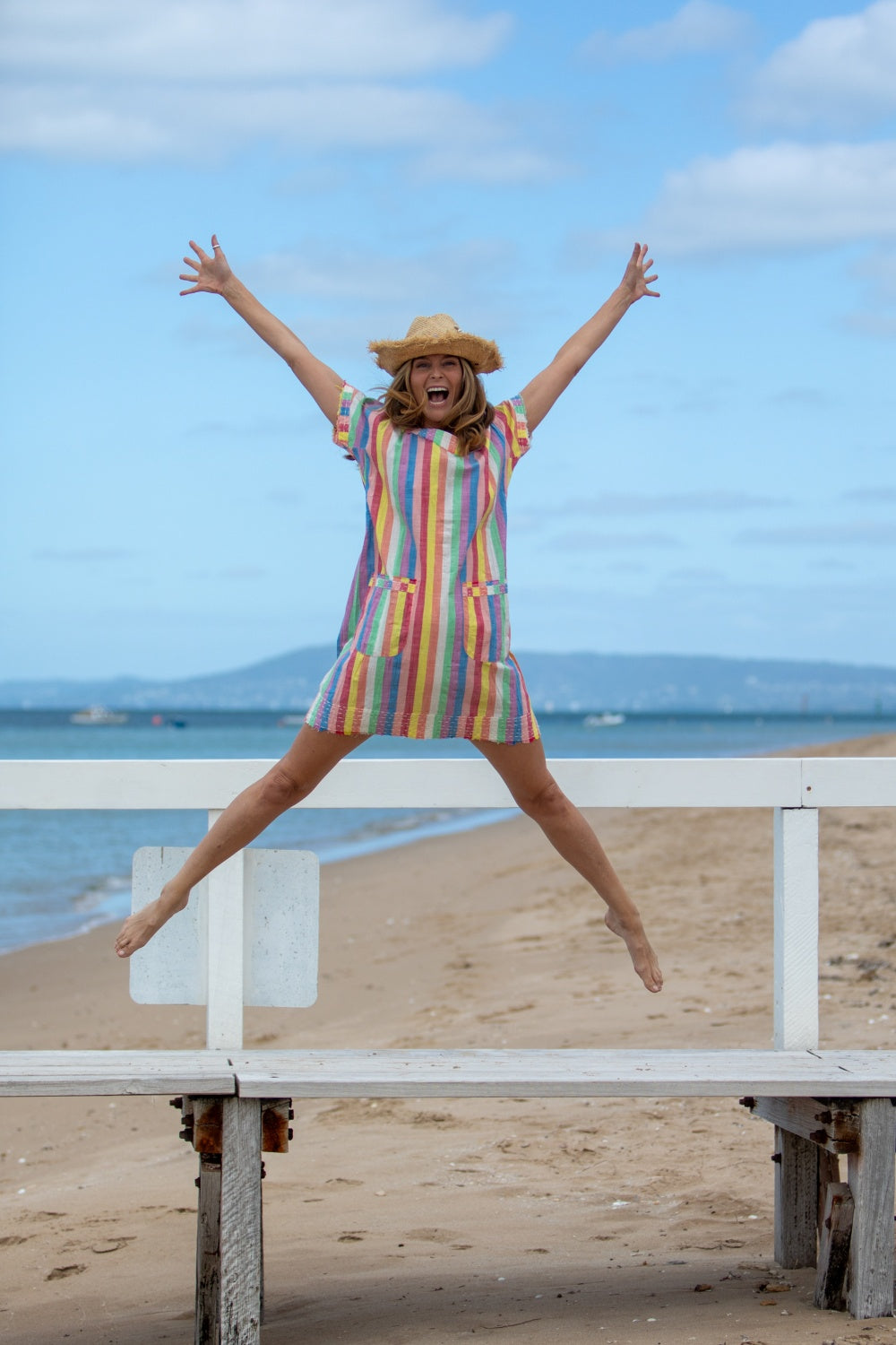 MANDALAY DESIGNS CABANA GIDGET DRESS STRIPE