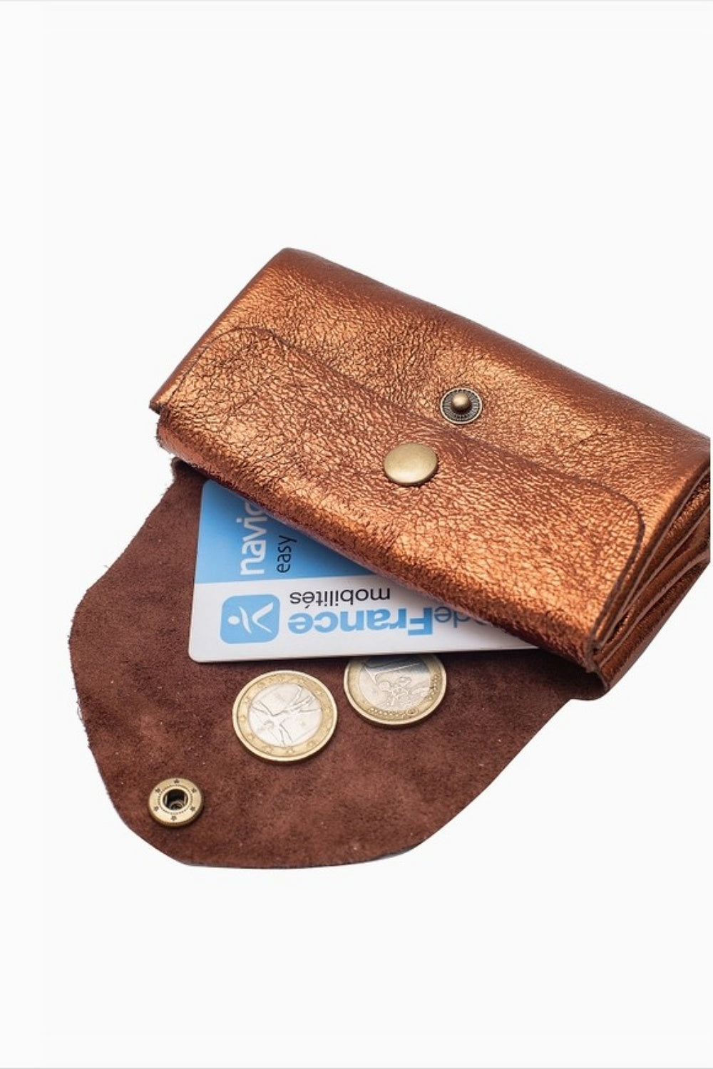 ACORN PETITE LEATHER POUCH COPPER