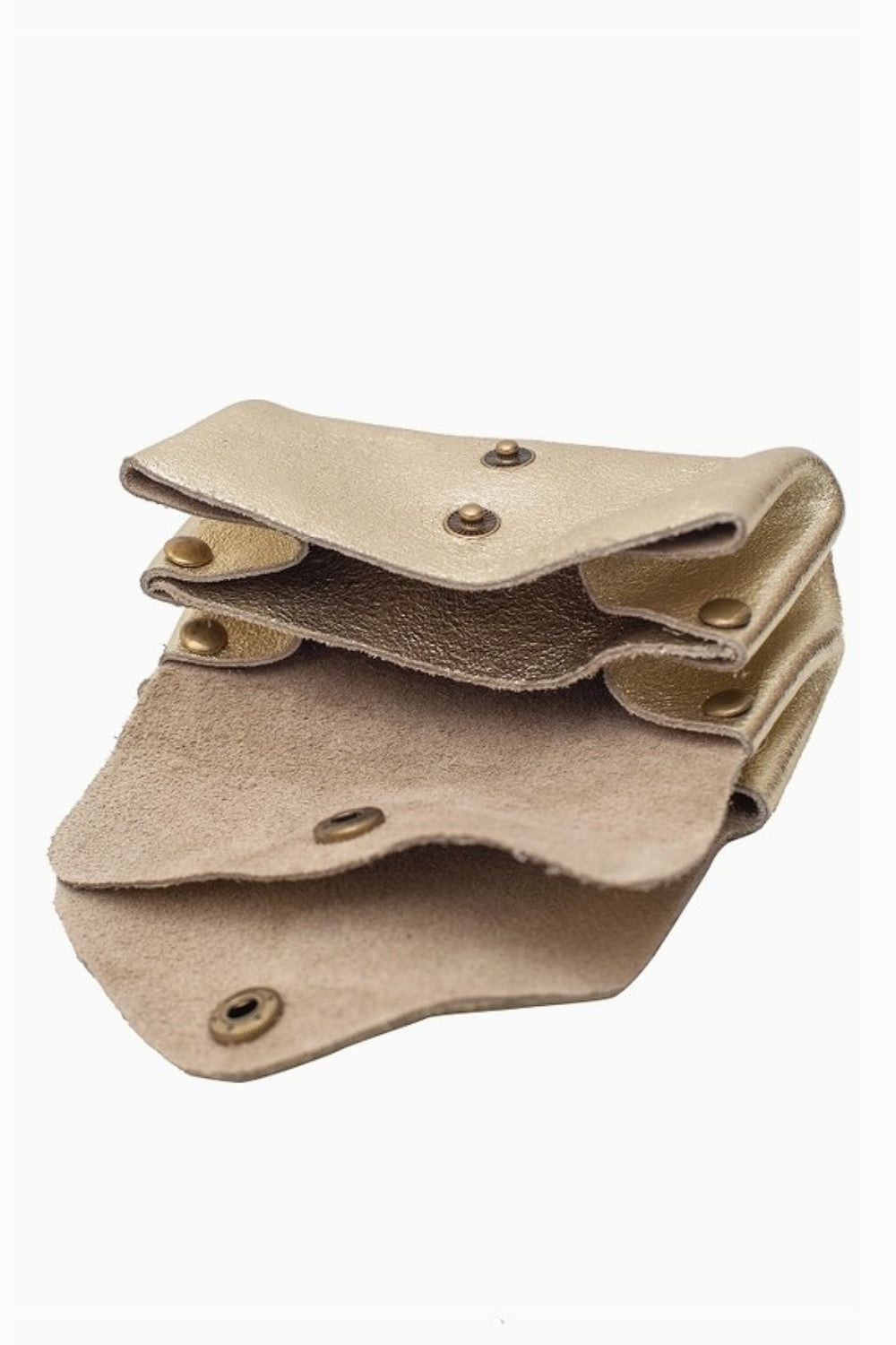 ACORN PETITE LEATHER POUCH GOLD