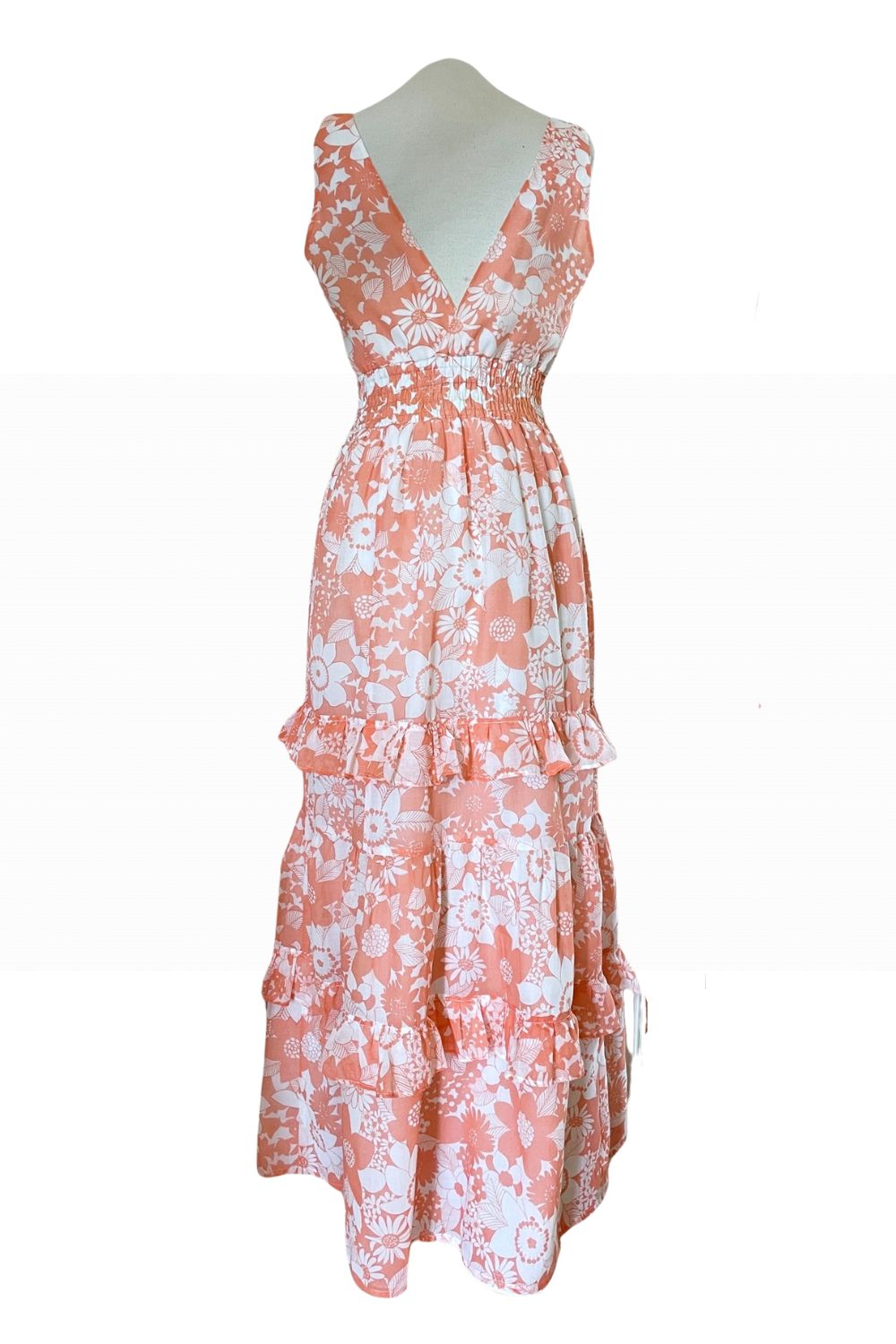 PINK PINEAPPLE STEVIE MAXI DRESS ORANGE SHERBET S10