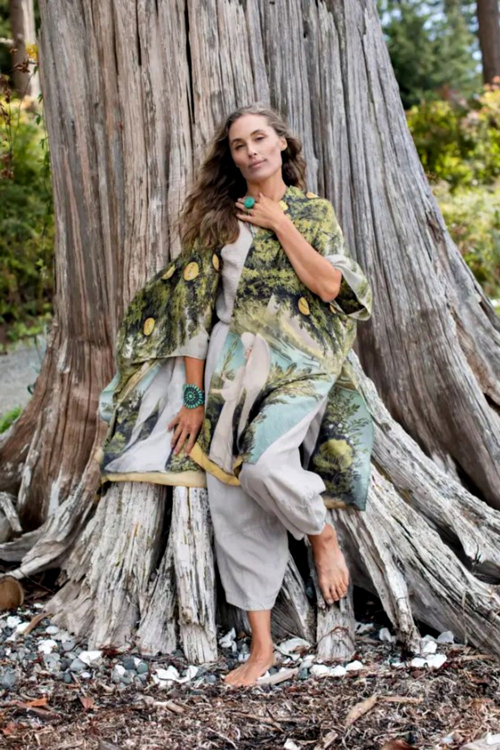 PRE-ORDER MARKET OF STARS TREE OF LIFE BAMBOO STARDUSTER KIMONO DUSTER