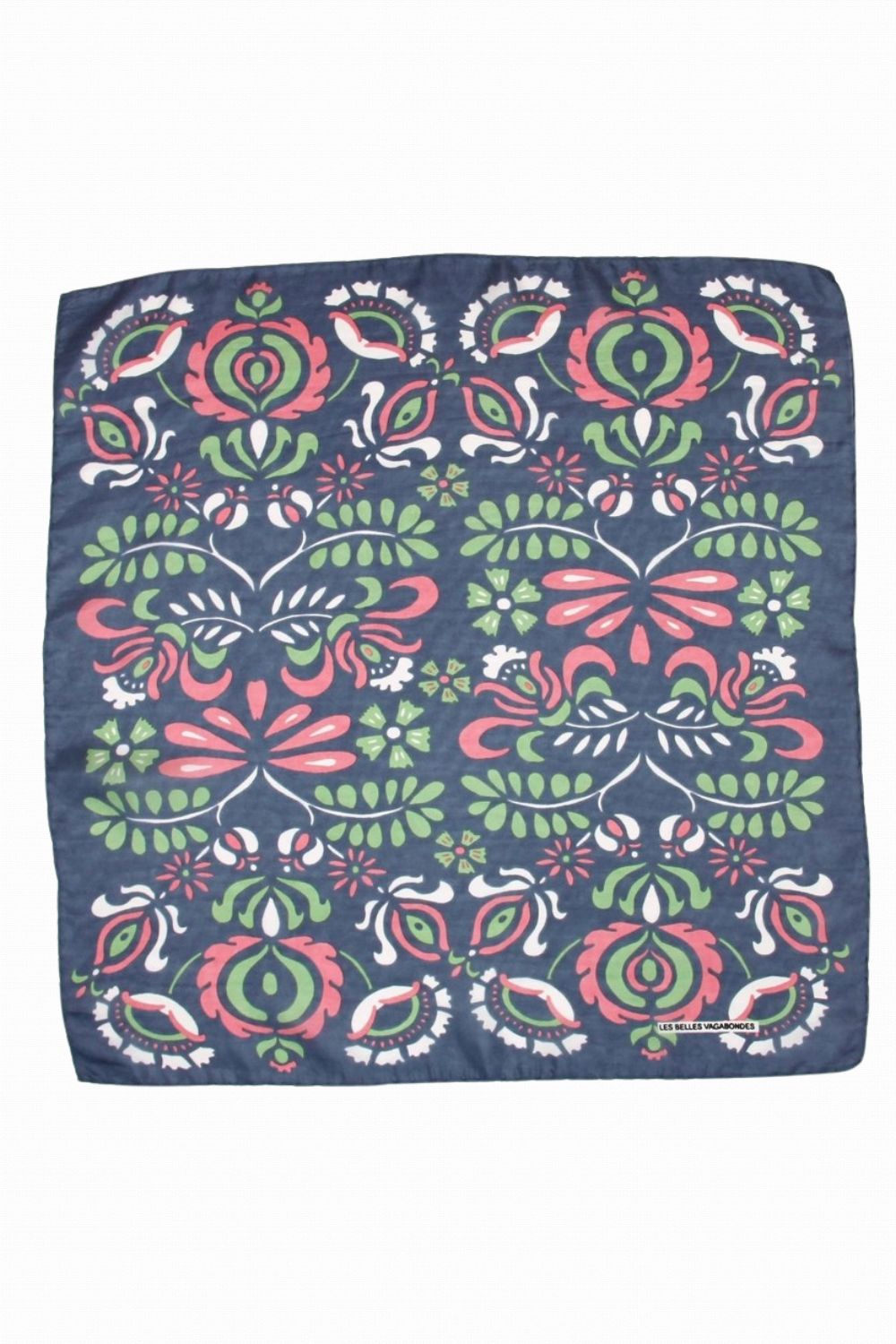 LES BELLES VAGABONDES MINI SILK SCARF YULIA GREY