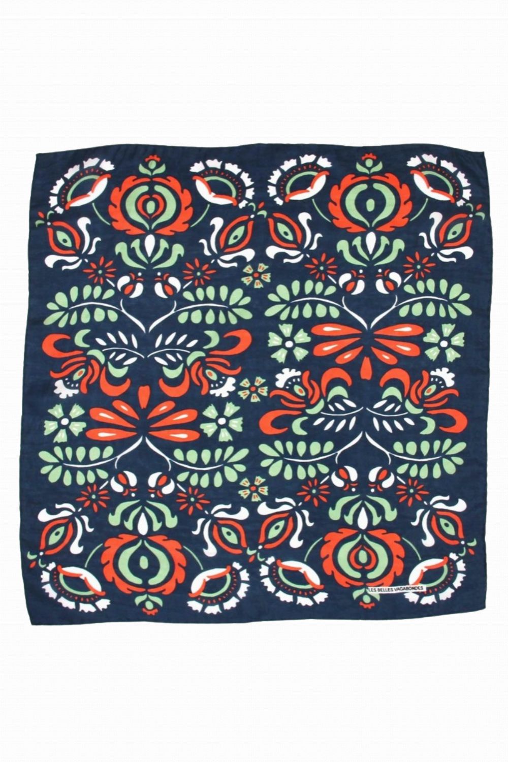 LES BELLES VAGABONDES MINI SILK SCARF YULIA ORANGE