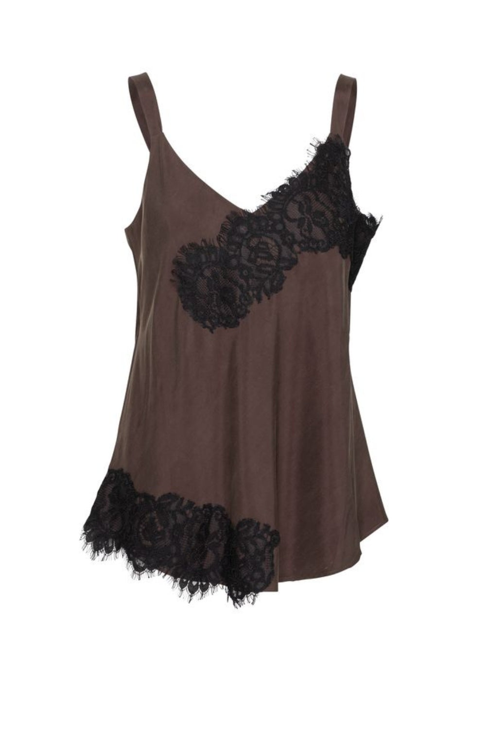 LOUNGE THE LABEL AEBBE SINGLET CAMI ESPRESSO