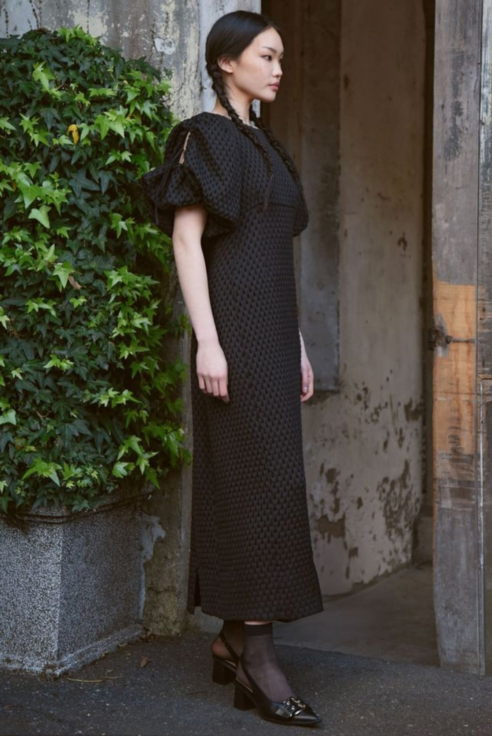 TRELISE COOPER ALONG FOR THE TIERS DRESS BLACK