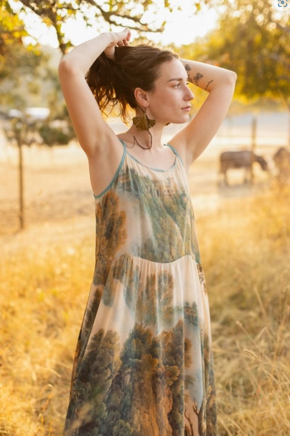 MARKET OF STARS AWAKENING BOHEME LONG SLIP DRESS