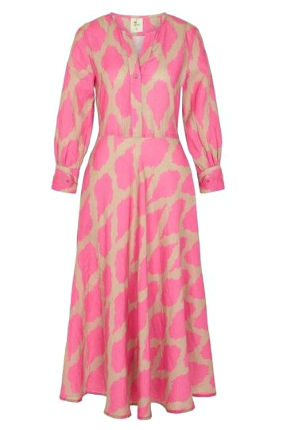 NIMO WITH LOVE AZURITE DRESS IKAT PINK