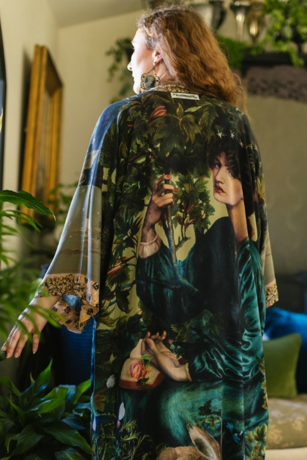 MARKET OF STARS BELLA NOTTE BAMBOO DUSTER KIMONO WITH BUNNY + MOON