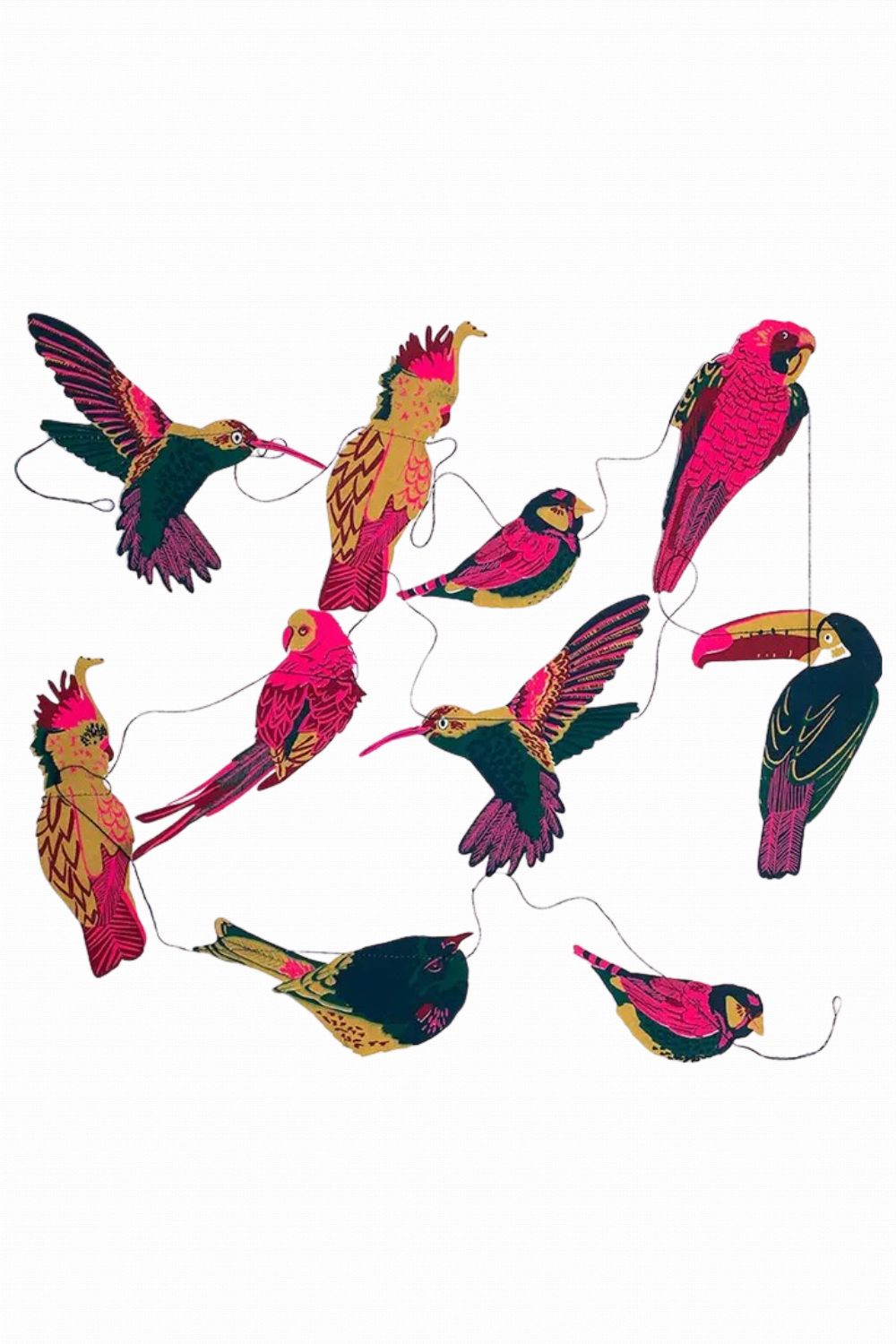 EAST END PRESS EXOTIC BIRD GARLAND