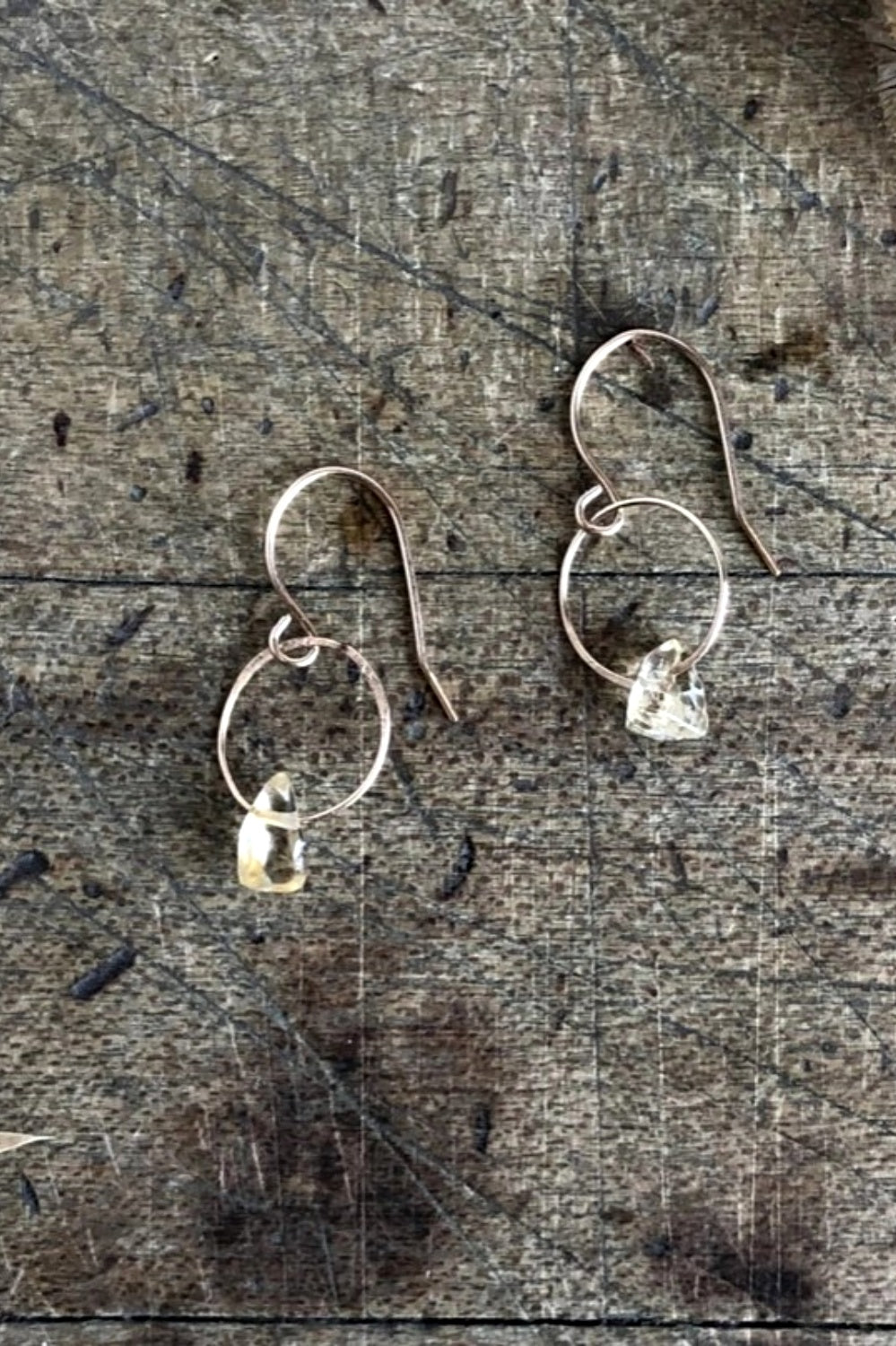 EMILIE SHAPIRO BIRTHSTONE EARRINGS CITRINE