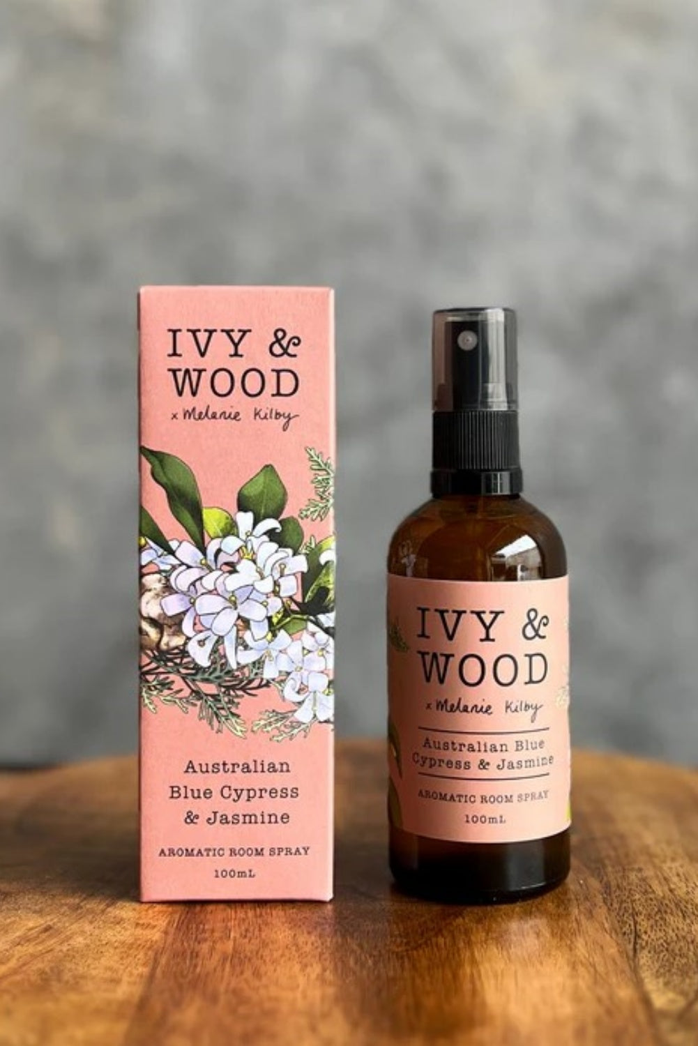 IVY + WOOD AUSTRALIAN BLUE CYPRESS + JASMINE ROOM SPRAY 100ML