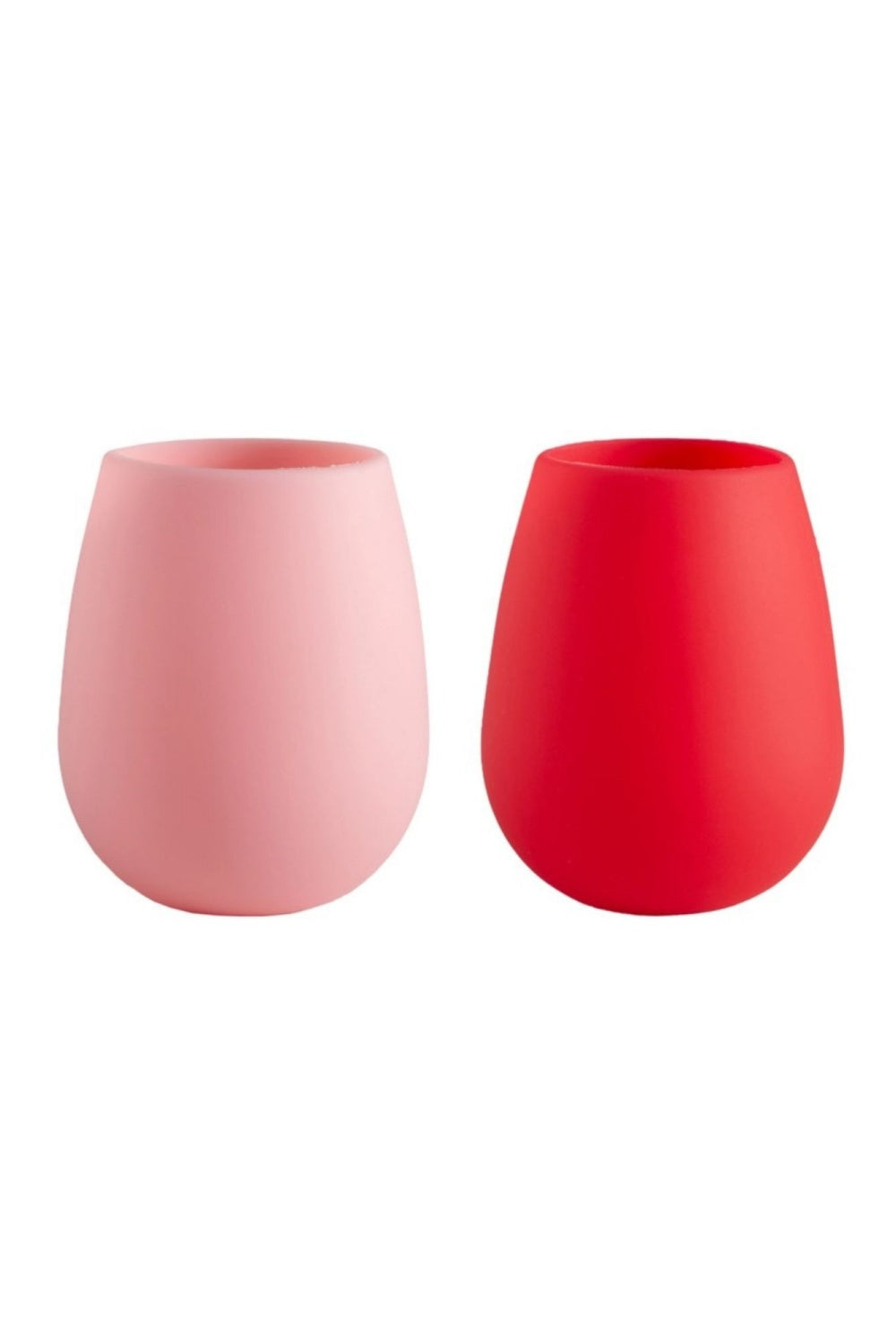 PORTER GREEN CHERRY + BLUSH SILICONE GLASSES SET OF 2