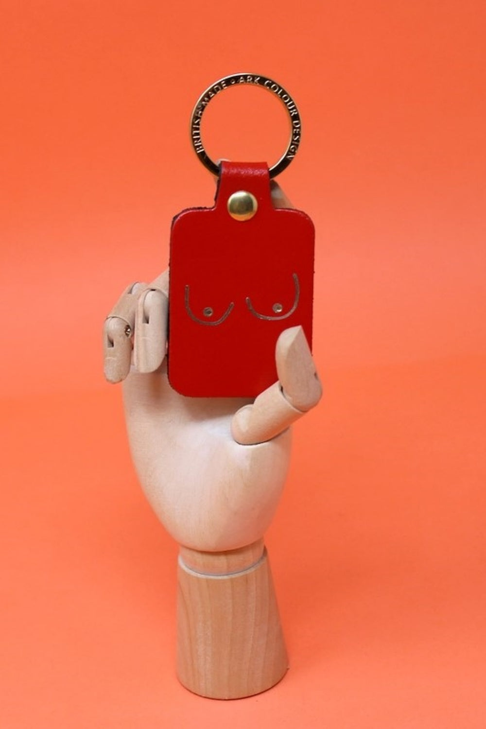 ARK BOOB KEYRING RED