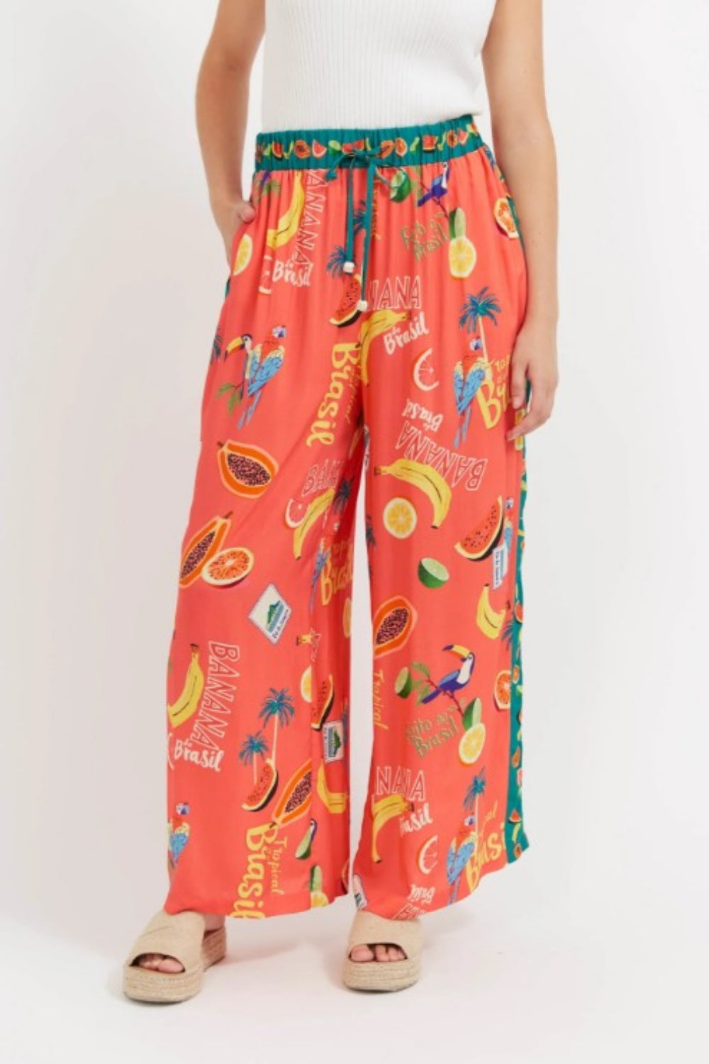 HAVEN CABANA PANT BRASIL CORAL