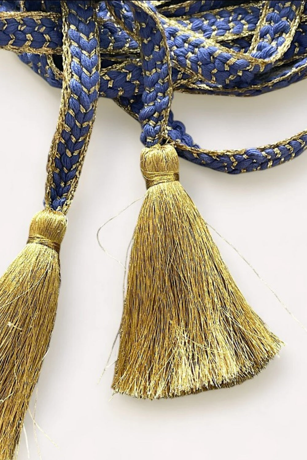 NIMO WITH LOVE CORD BELT NAVY + GOLD