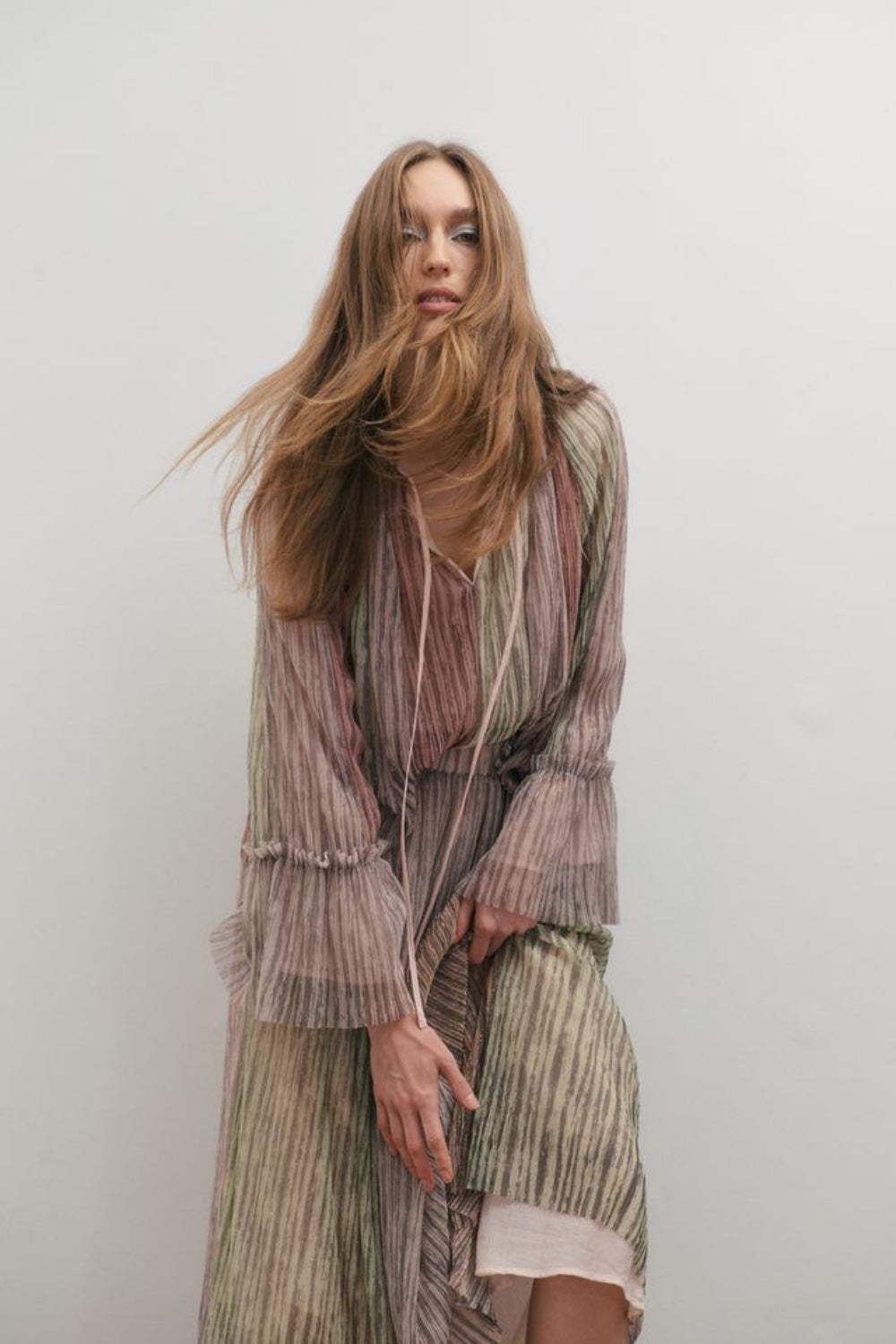 MAEVARII CRYSTALLINE BLOUSE DAWN LIGHT