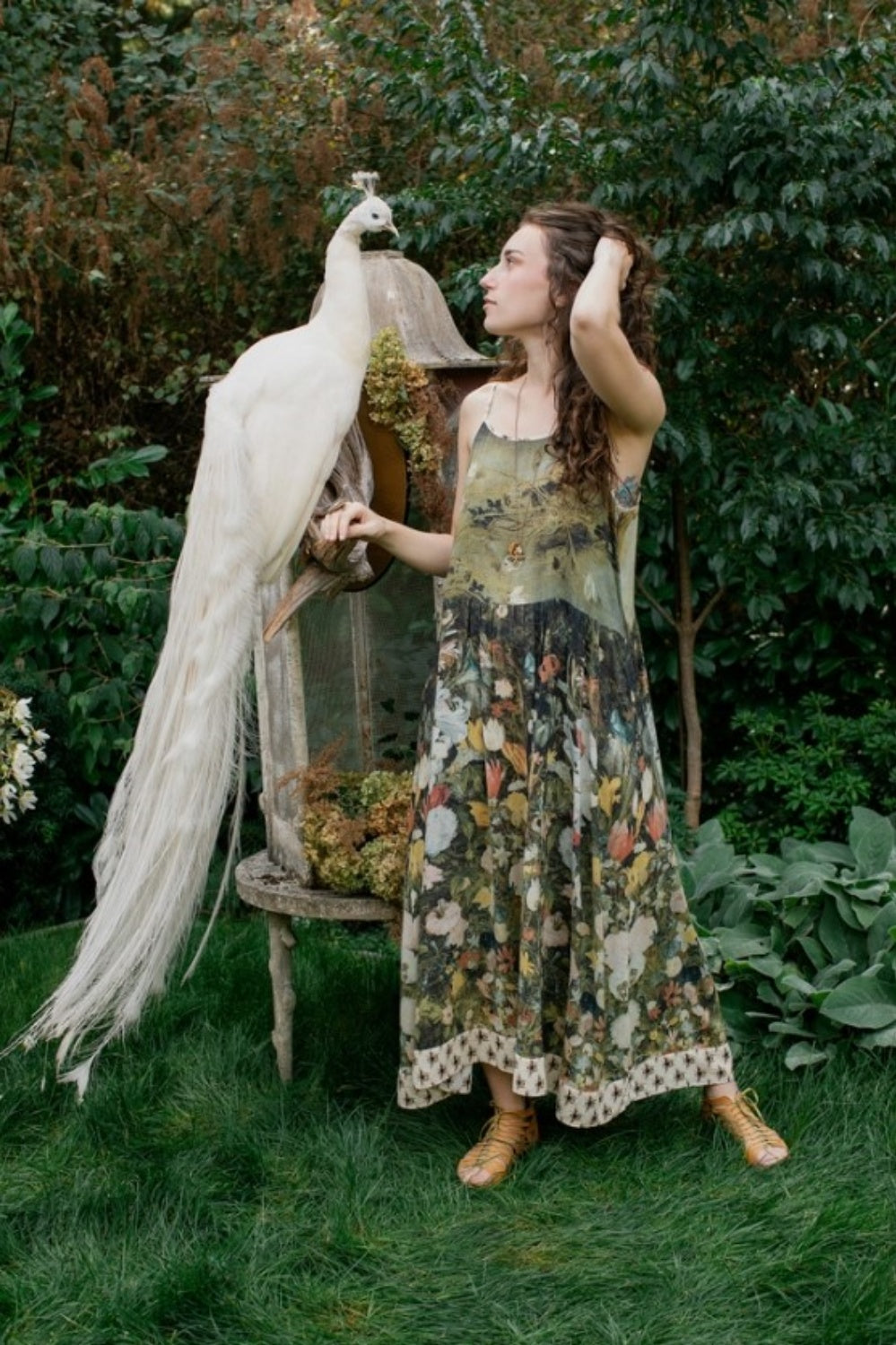 MARKET OF STARS I DREAM IN FLOWERS BOHEME SLIP DRESS