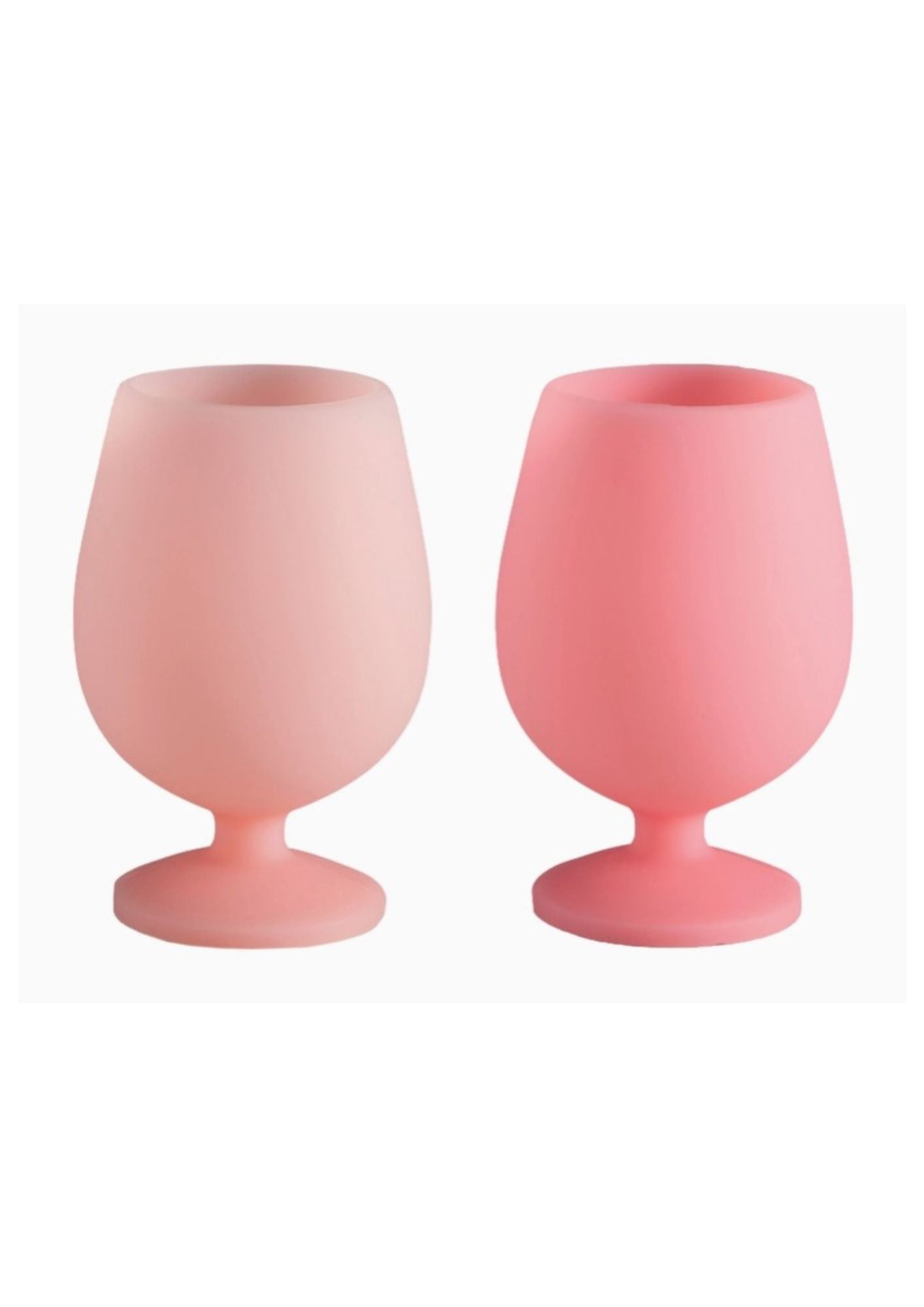 PORTER GREEN FLAMINGO + LOTUS SILICONE WINE GLASSES SET OF 2