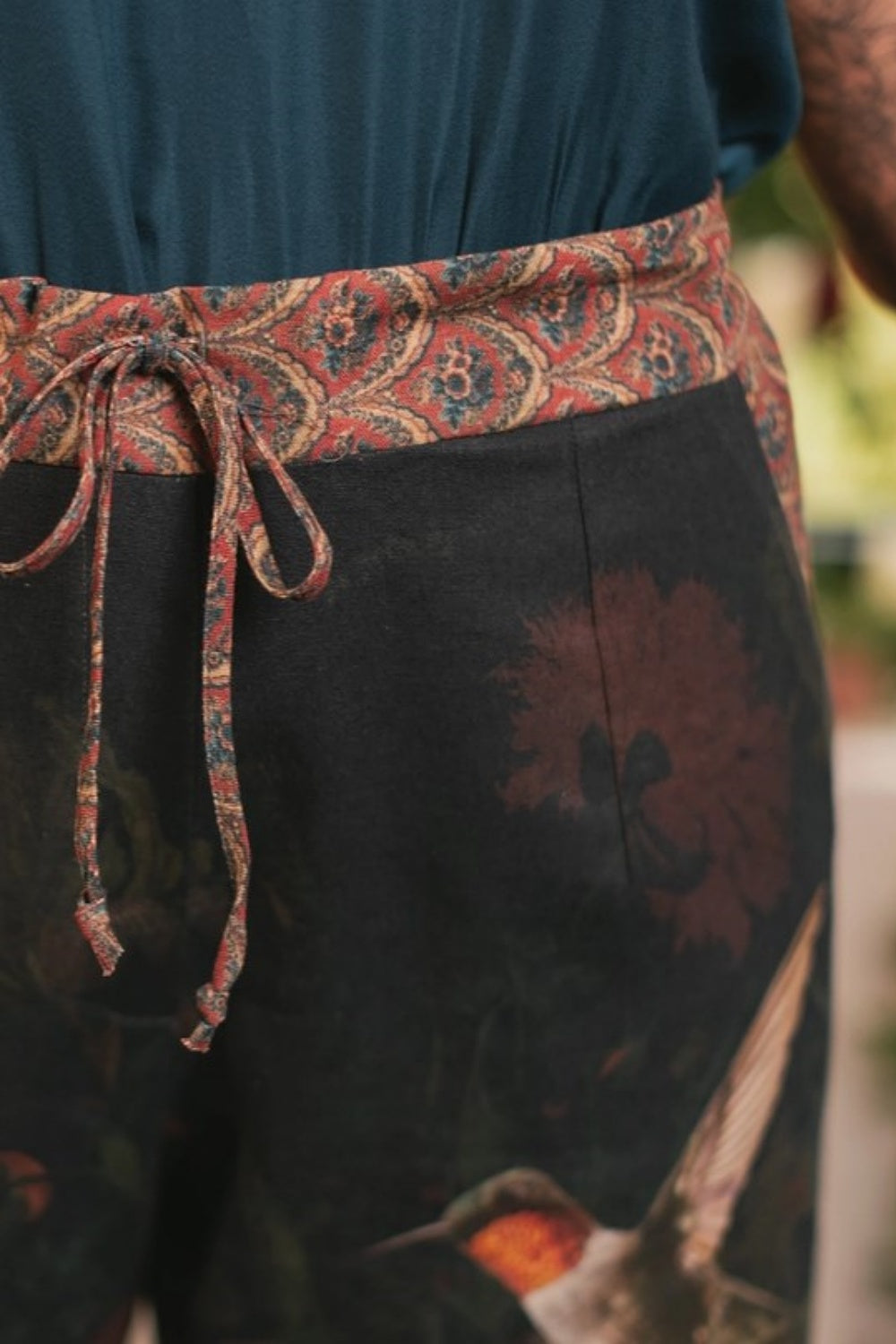 MARKET OF STARS FLIGHT OF FANCY LINEN CROPPED ARTIST PANTS