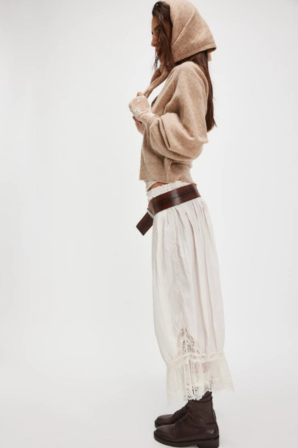 FREE PEOPLE FOREVER YOUNG BLOOMER PANTS WHITE ALLYSUM