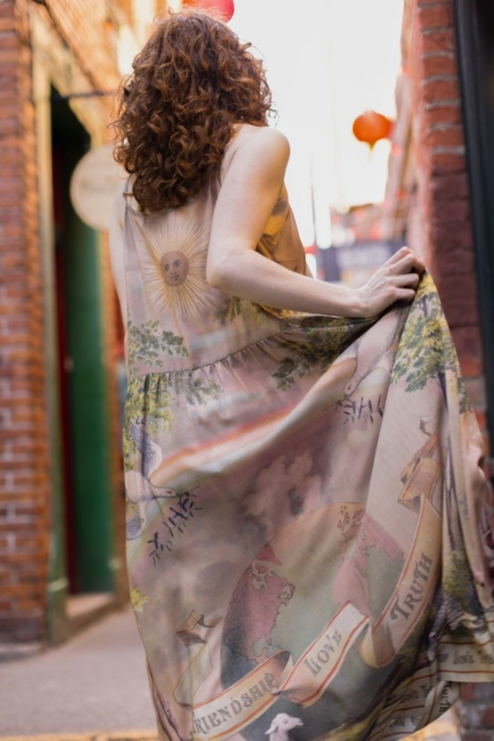 MARKET OF STARS FRIENDSHIP, LOVE + TRUTH VINTAGE WASH BOHEME SLIP DRESS
