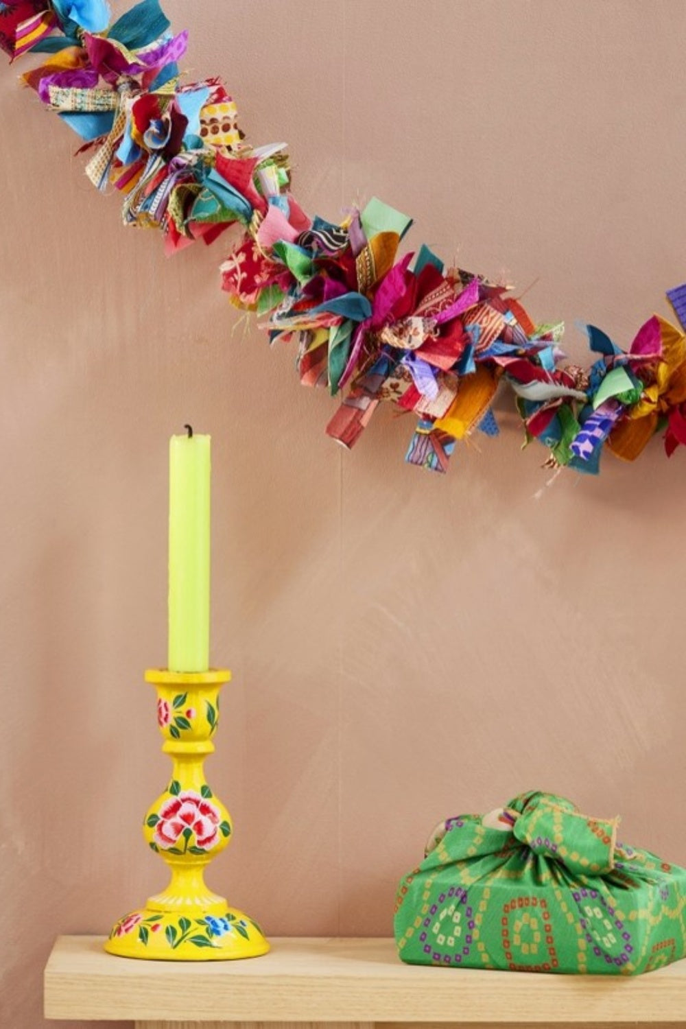 RECYCLED SARI FABRIC GARLAND