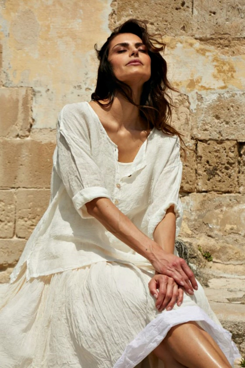 MEG BY DESIGN HADLEY TOP CREAM