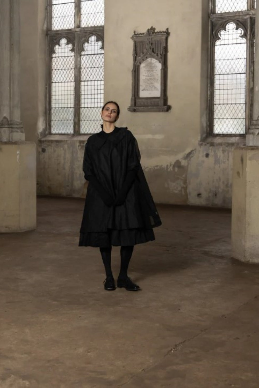 MEG BY DESIGN HARLOW TUNIC COTTON ORGANDY BLACK