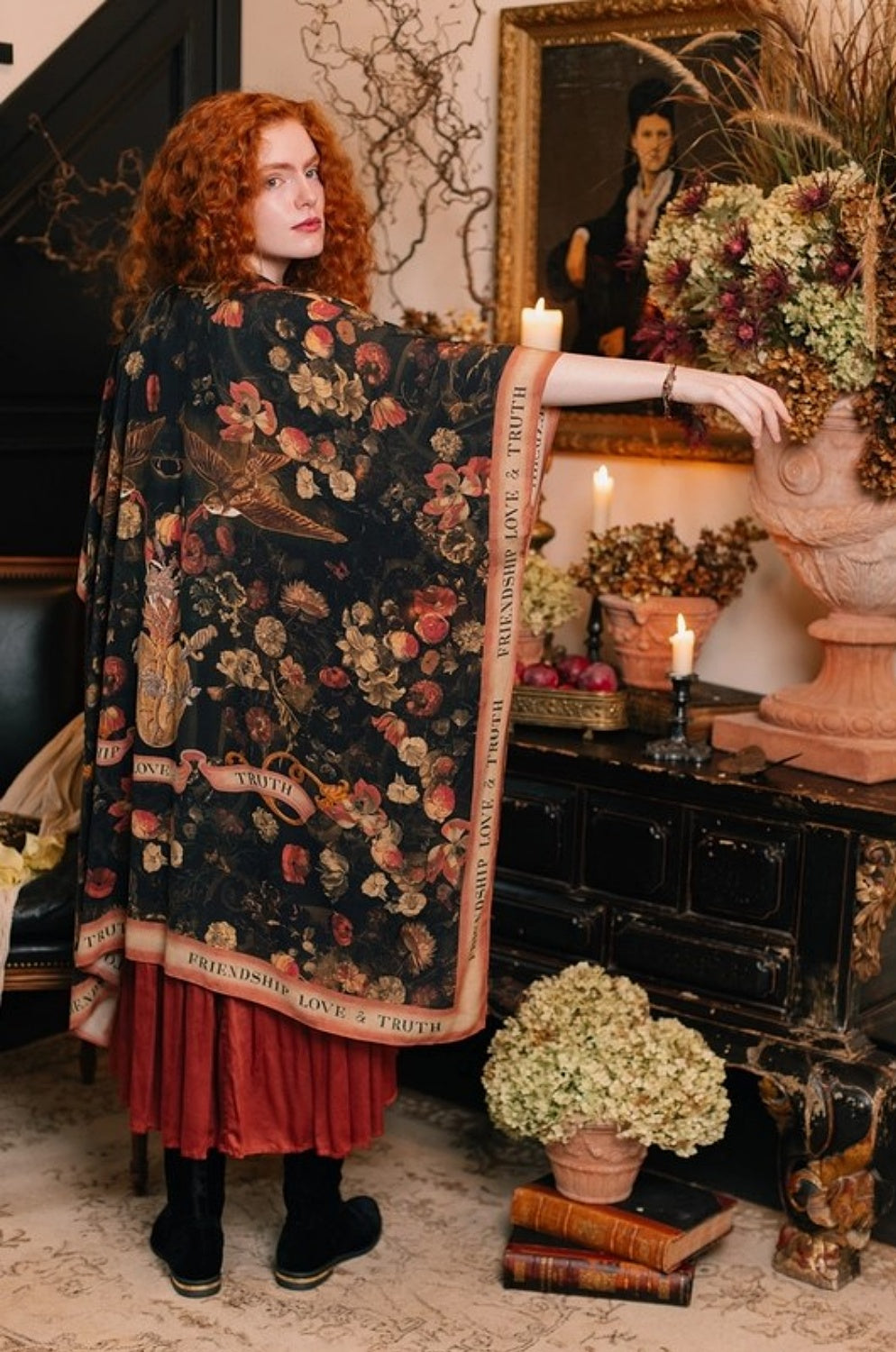 MARKET OF STARS HEART OF GOLD STARDUSTER KIMONO WITH SACRED HEART