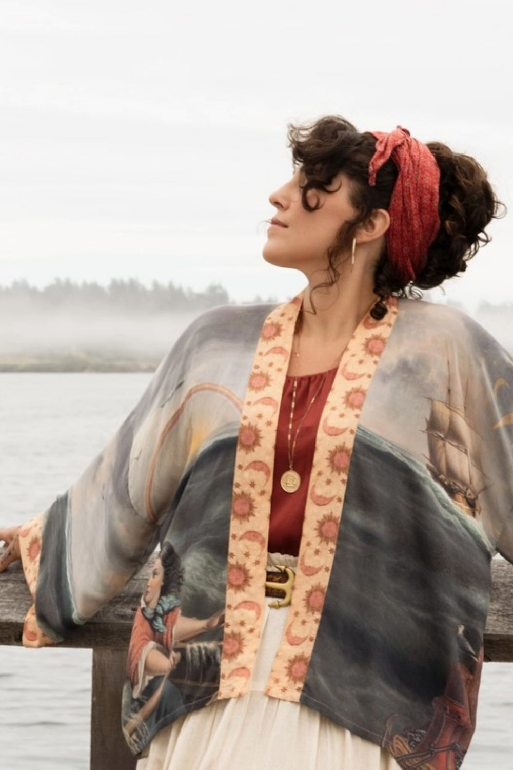 MARKET OF STARS HOLD FAST PIXIE BAMBOO CROPPED KIMONO