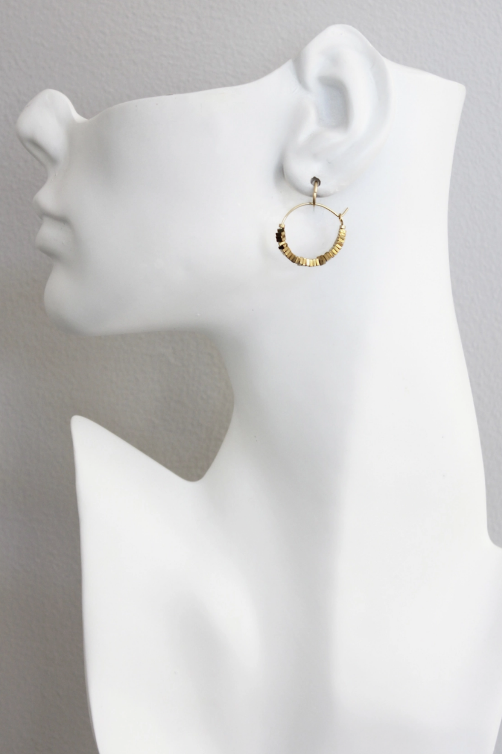 DAVID AUBREY HEMATITE HOOPS
