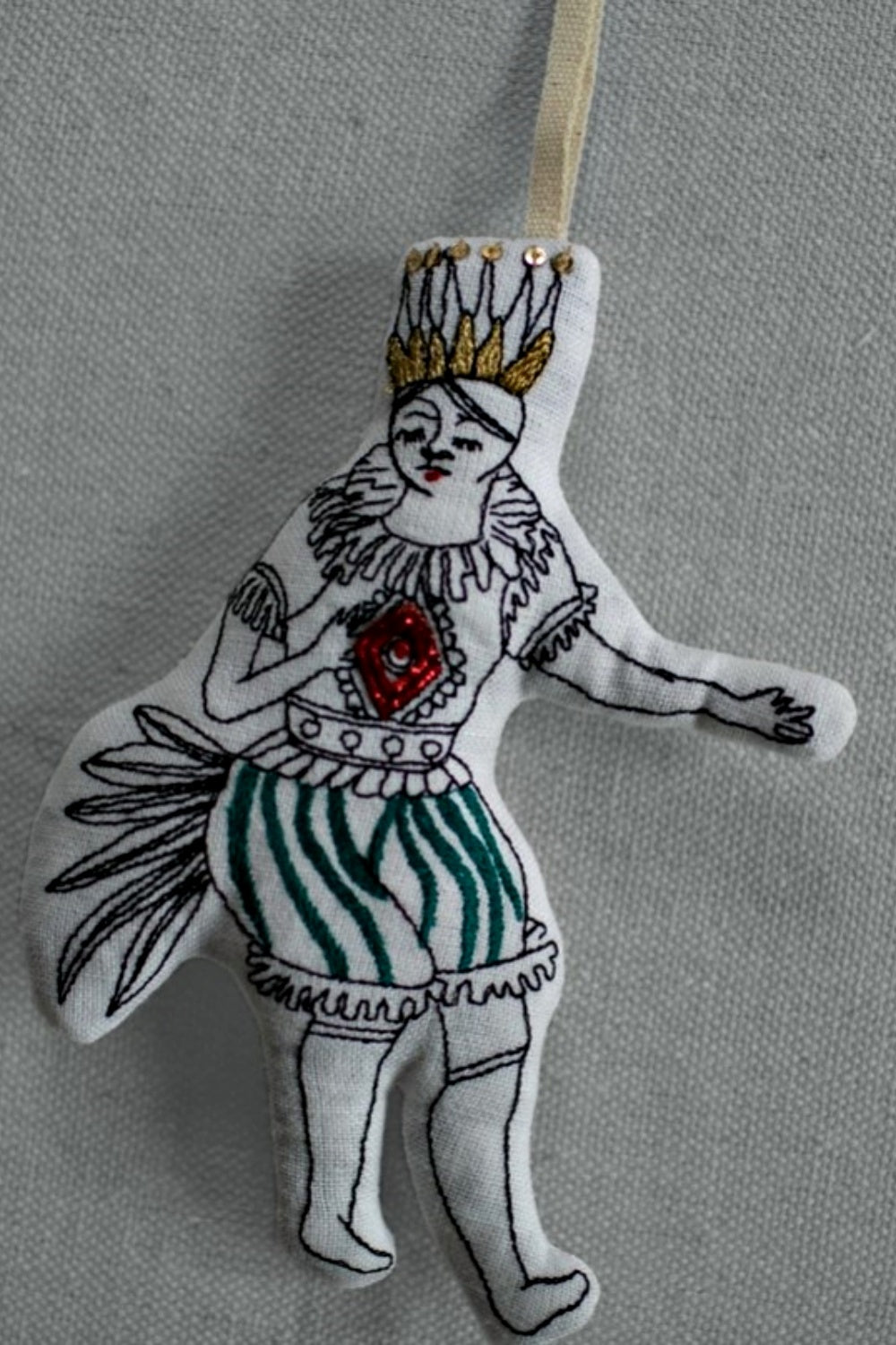 SKIPPY COTTON DANCING JESTER LAVENDER SCENTED ORNAMENT