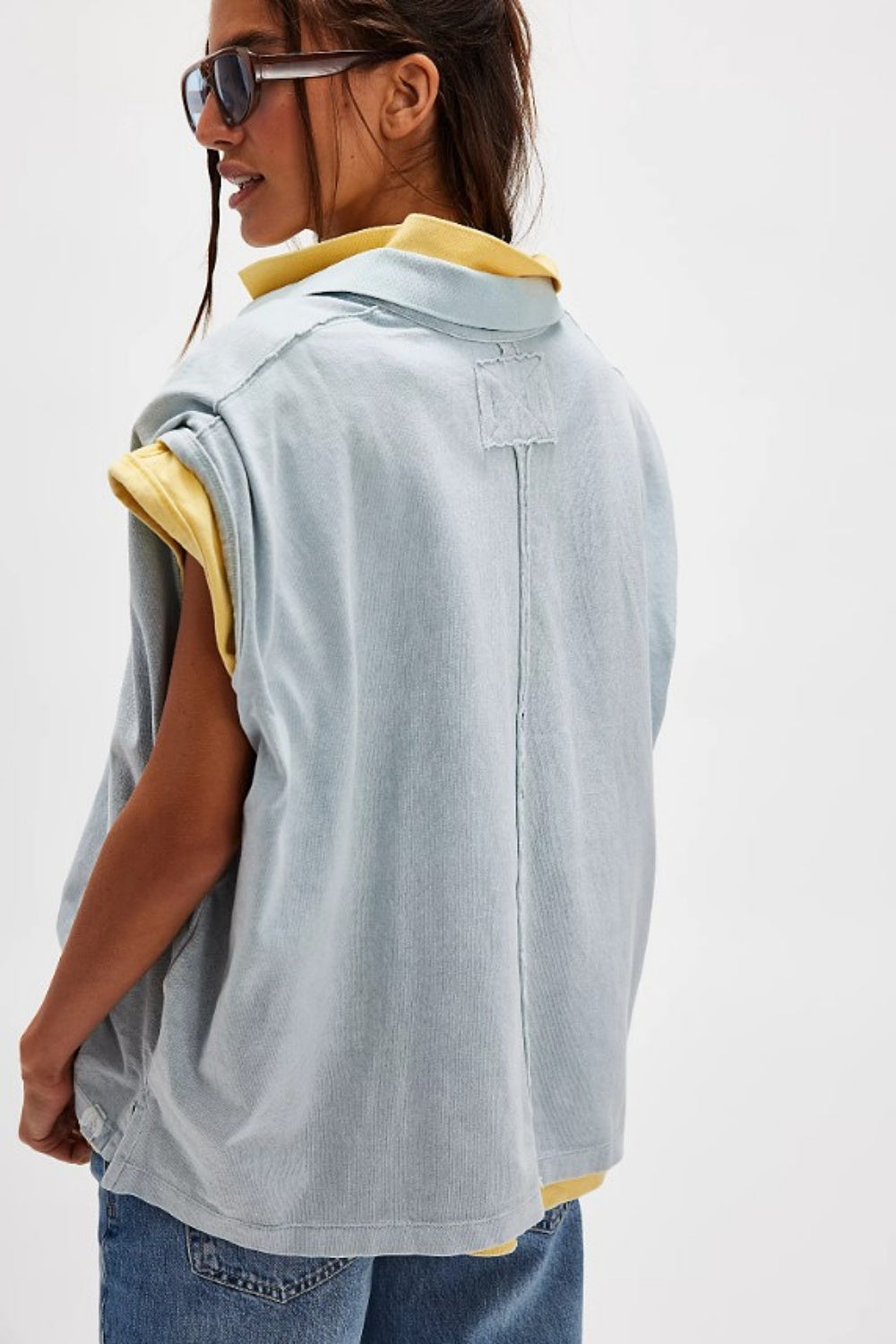 FREE PEOPLE KEEP ON POLO POLAR FOG