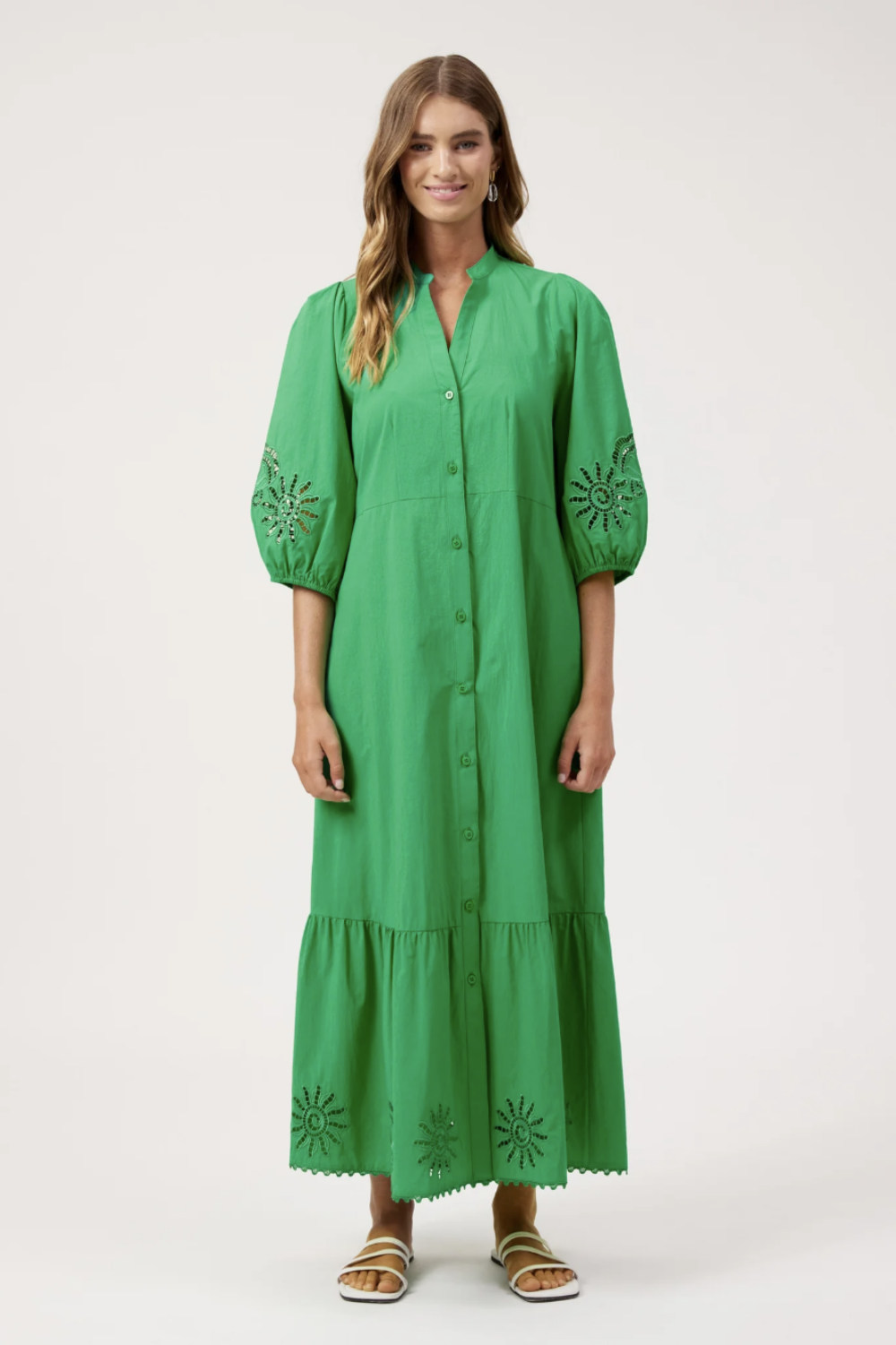 HAVEN LARISSA BRODERIE MAXI DRESS