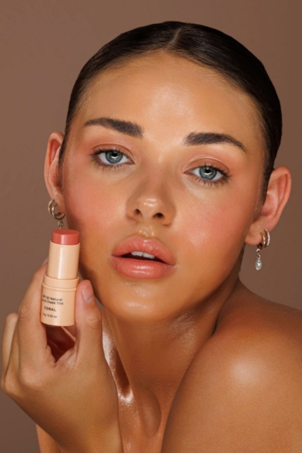 AVOCADO ZINC NATURAL LIP + CHEEK TINT SPF50 CORAL