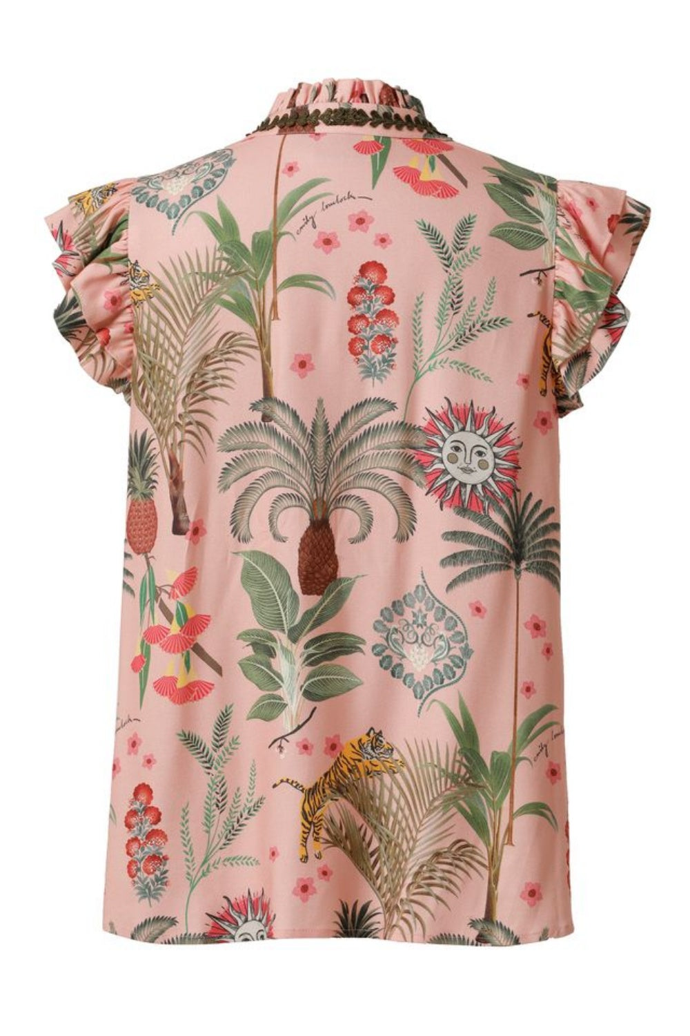 EMILY LOVELOCK MEGAN BLOUSE VEILED ROSE