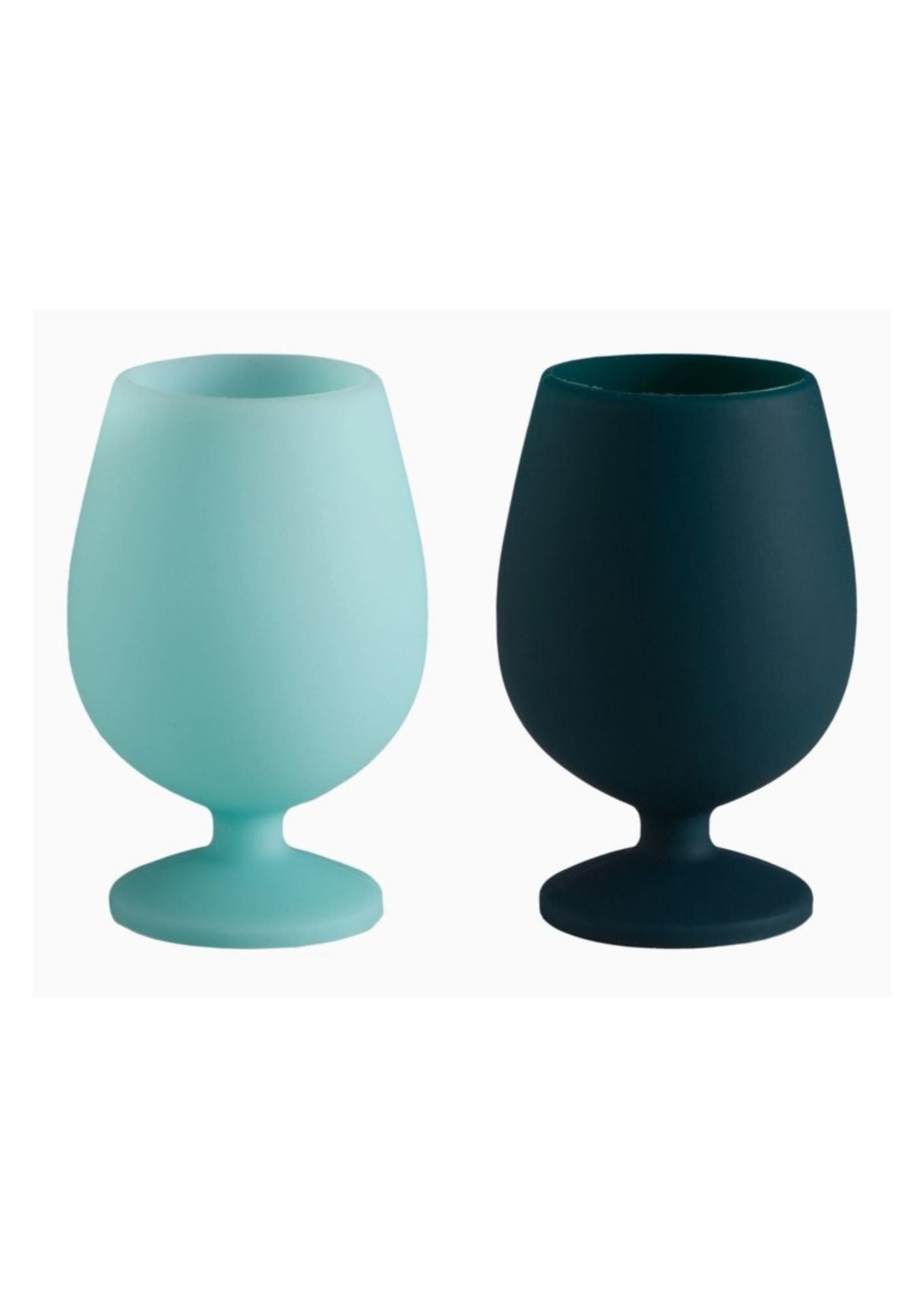 PORTER GREEN MIST + INK SILICONE WINE GLASSES SET OF 2