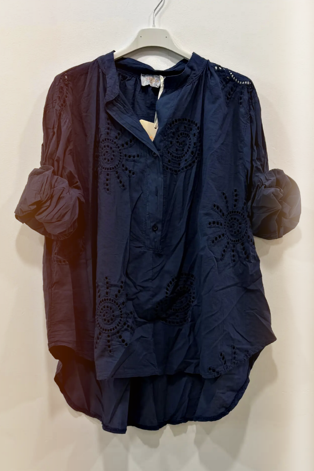 SUNRAY EMBROIDERED SHIRT NAVY