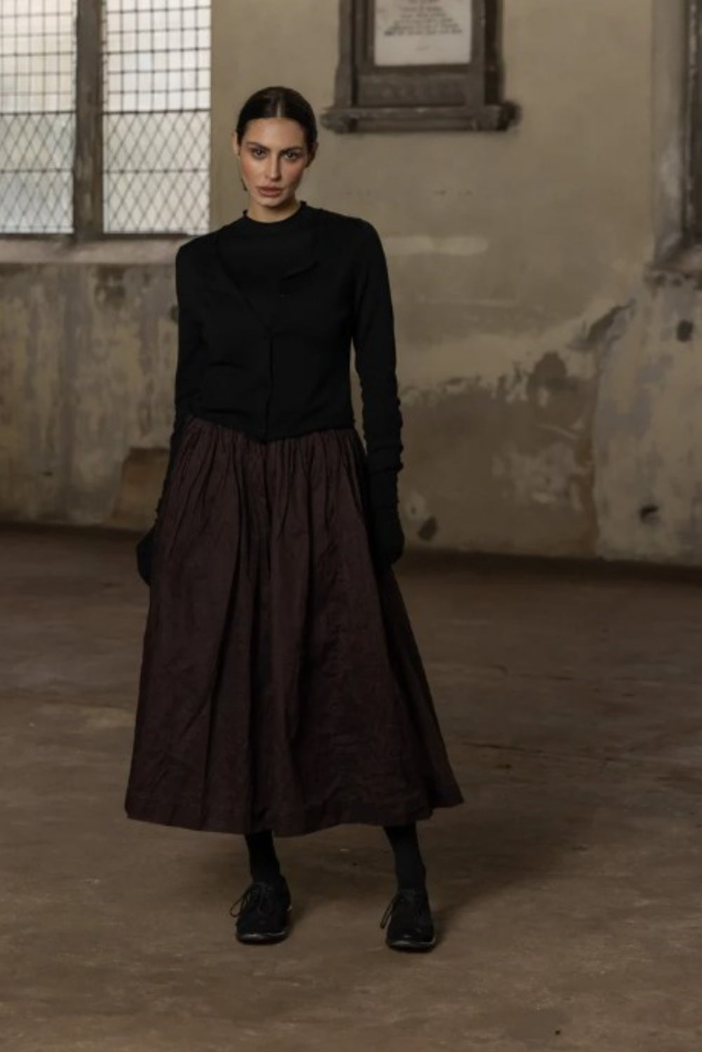 MEG BY DEISGN NYX TUTU SKIRT LONG CHOCOLATE