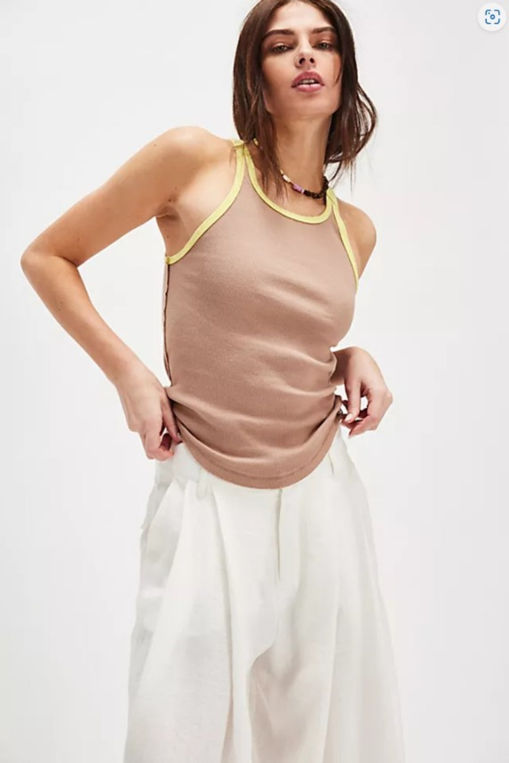FREE PEOPLE ONLY ONE RINGER PRALINE SUNSHINE