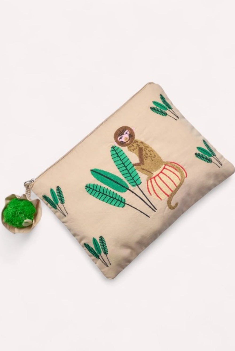 NIMO WITH LOVE ORTIGA BAG WITH EMBROIDERY BEIGE