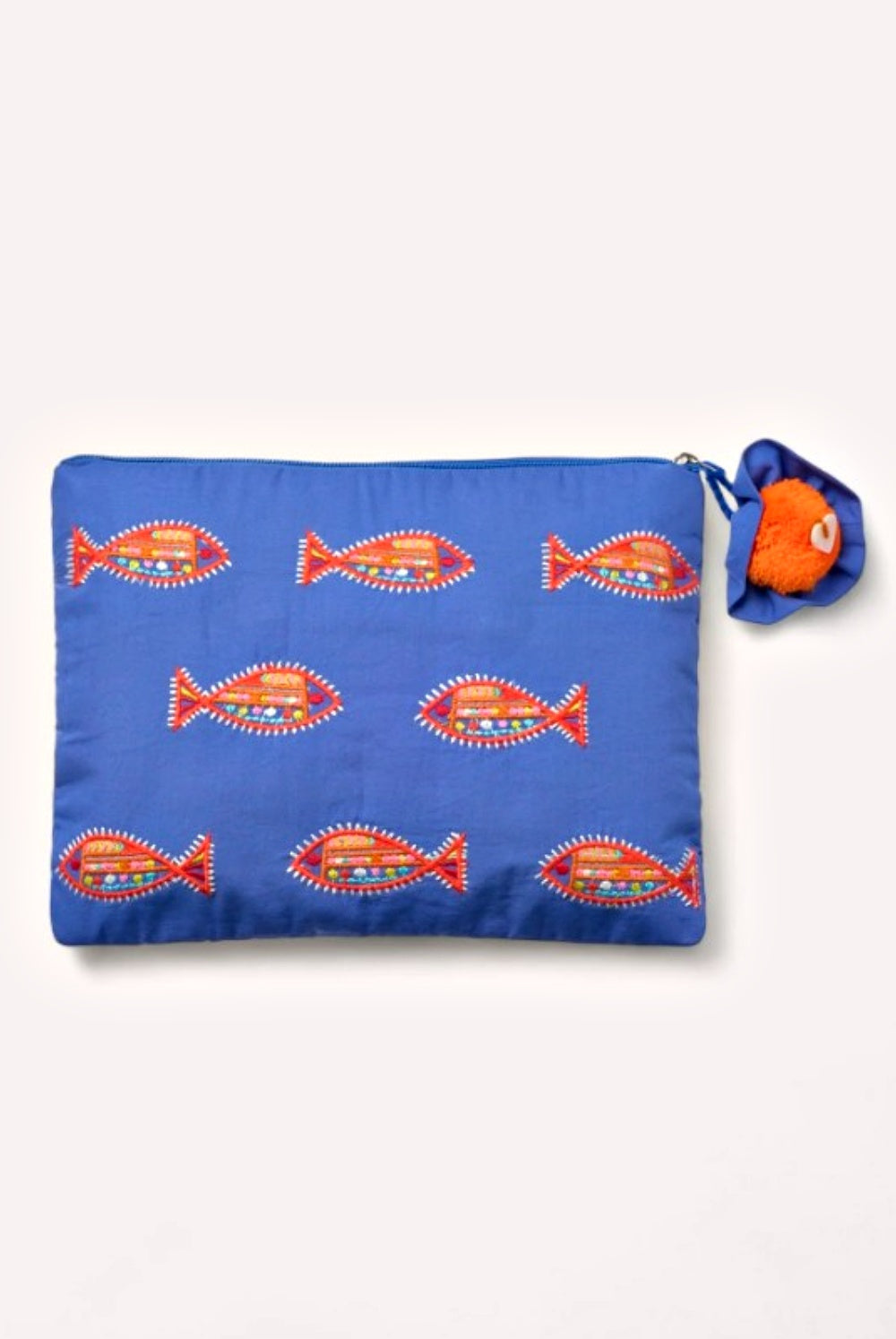 NIMO WITH LOVE ORTIGA BAG WITH FISH EMBROIDERY