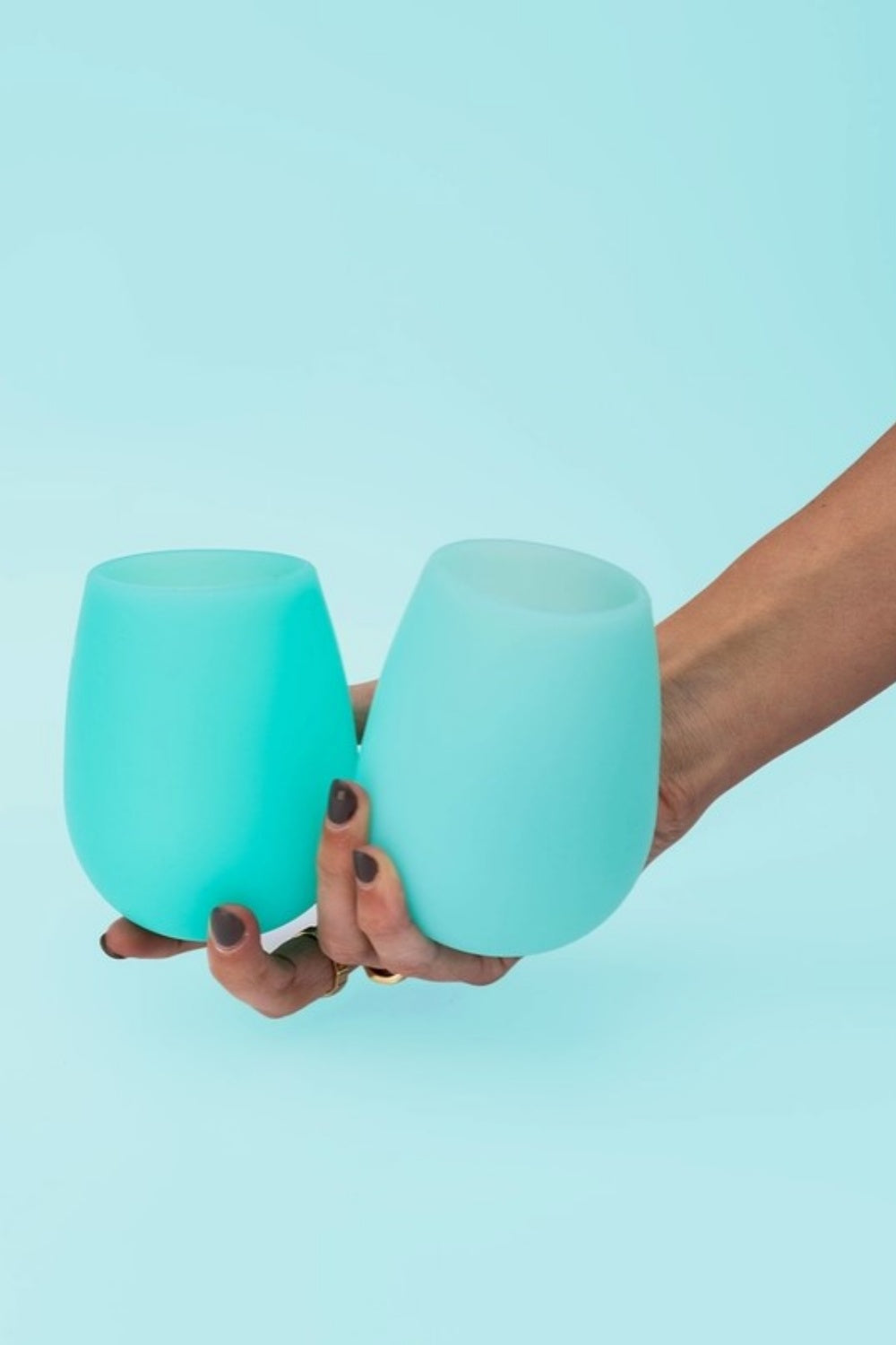 PORTER GREEN PAVONE SILICONE GLASSES SET OF 2
