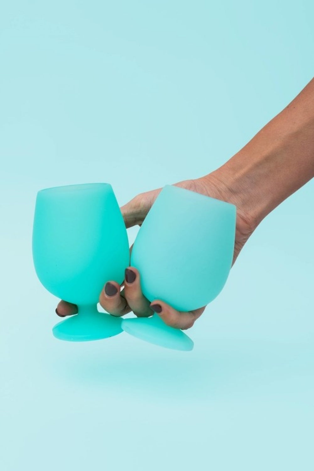 PORTER + GREEN PAVONE SILICONE WINE GLASSES SET OF 2