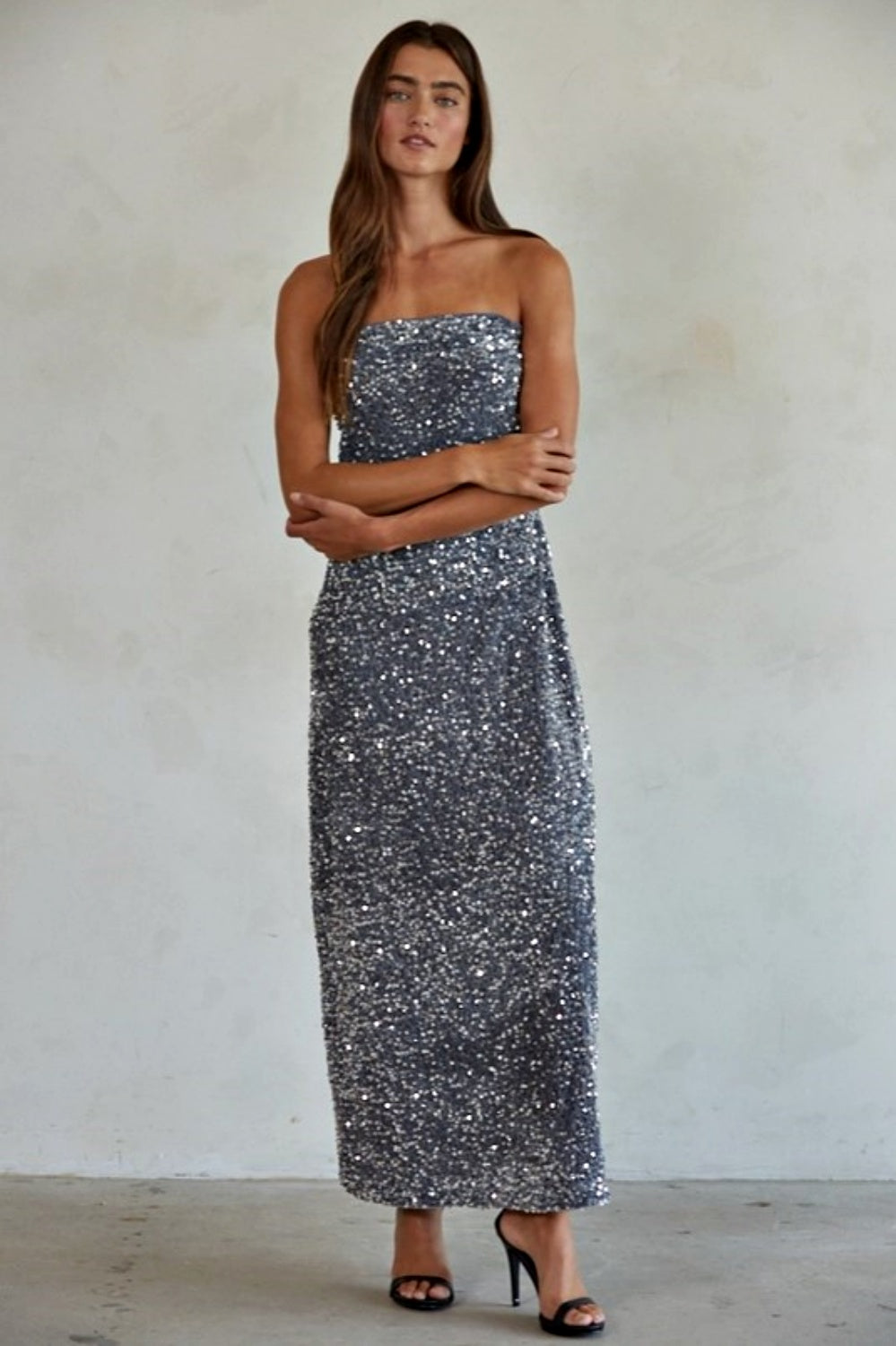 BY TOGETHER RAINBOW ROOM SEQUIN MAXI