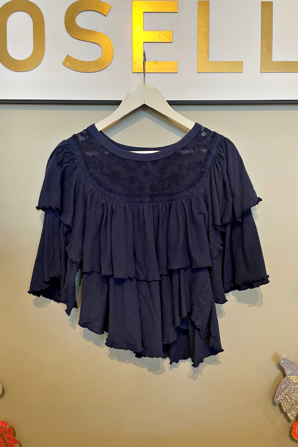 FREE PEOPLE ROSE PARTY TEE